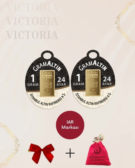 VICTORIA GOLD 2 Adet 1 gr 24 Ayar 995 Altın