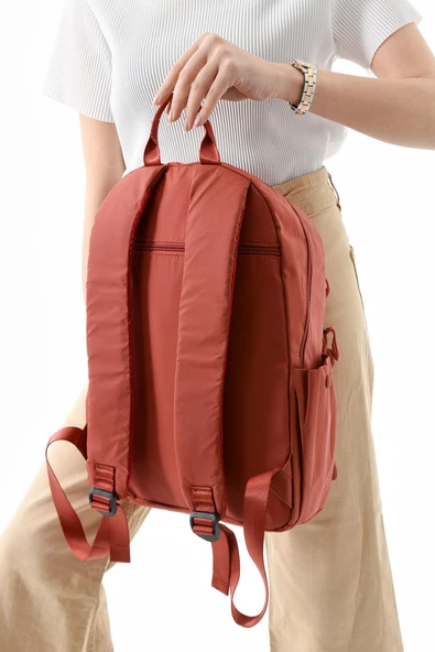 571 collections Orta Boy Sırt Çantası Ultra Hafif Çok Cepli Kiremit (Model:571-13-9B) - Resim 2