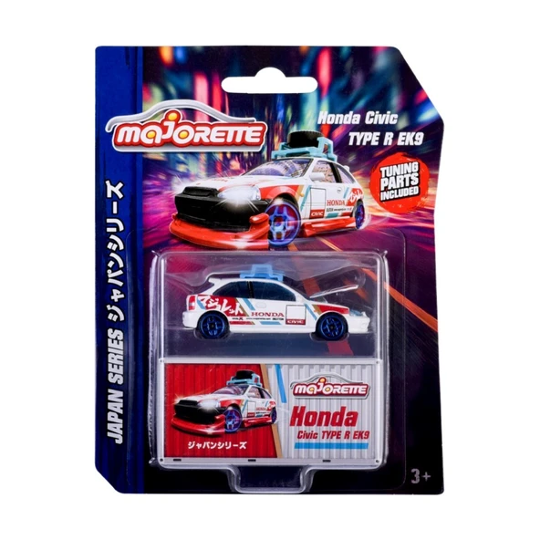 Majorette Japan Series Deluxe Cars Honda Civic TYPE R EK9 - Resim 3