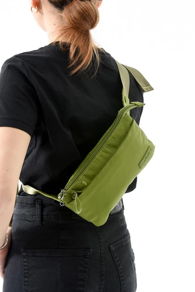 Çok Cepli Bel Çantası Unisex Açık Yeşil (Model: 571-13-9R) - 3