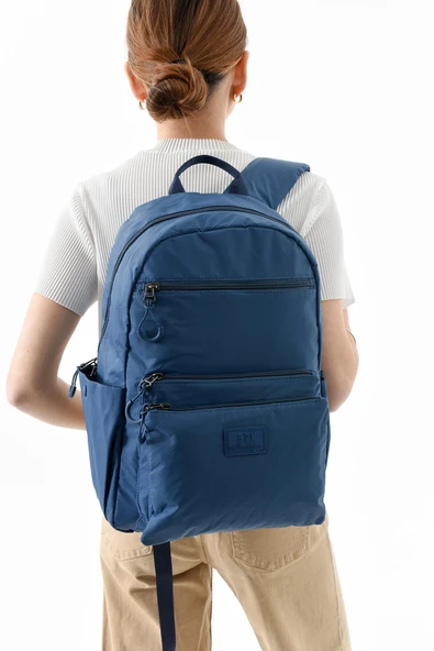 Orta Boy Sırt Çantası Ultra Hafif Çok Cepli Mavi (Model:571-13-9B)