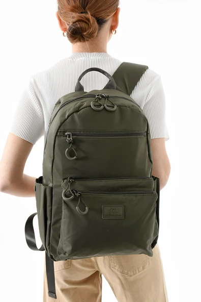 571 collections Orta Boy Sırt Çantası Ultra Hafif Çok Cepli Haki (Model:571-13-9B) ürün görseli
