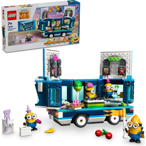 LEGO 75581 Despicable Me 4 Minyonların Müzikli Parti Otobüsü 75581