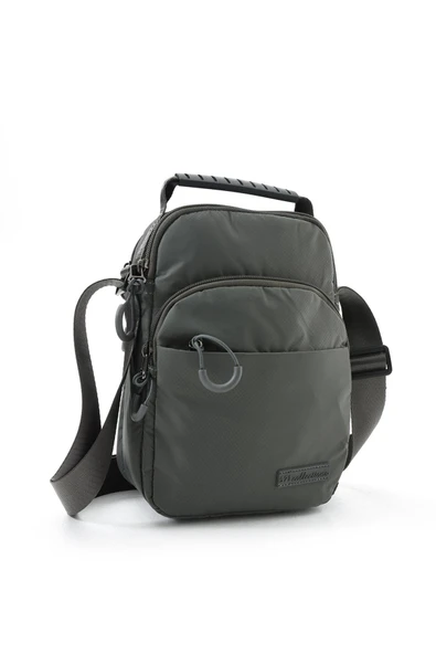Üç Bölmeli Unisex Göğüs (Bodybag) - El Çantası Gri (Model: 571-9P) - 4