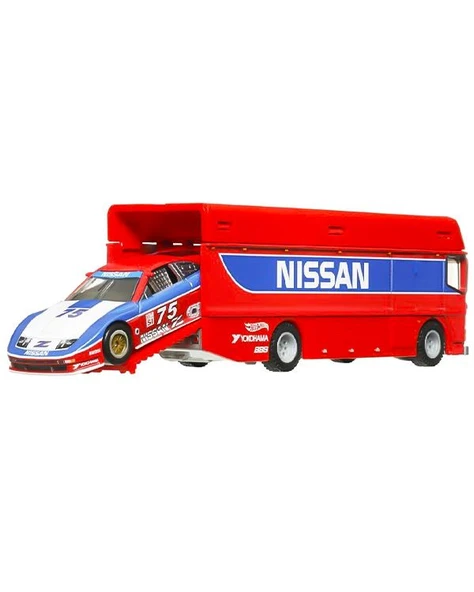 Hot Wheels Car Culture Team Transport Euro Hauler 94 Nissan 300 Zx Gts HRV44 - 2