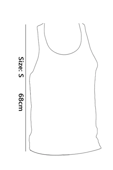 Dijital Baskılı Nefes Alan Clima Control Kumaş Erkek Askılı Plaj Tişört Atlet - MB0389 - 7