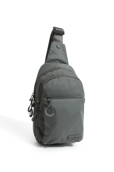 Üç Bölmeli Unisex Göğüs (Bodybag) Çantası Gri (Model: 571-9N) - 4