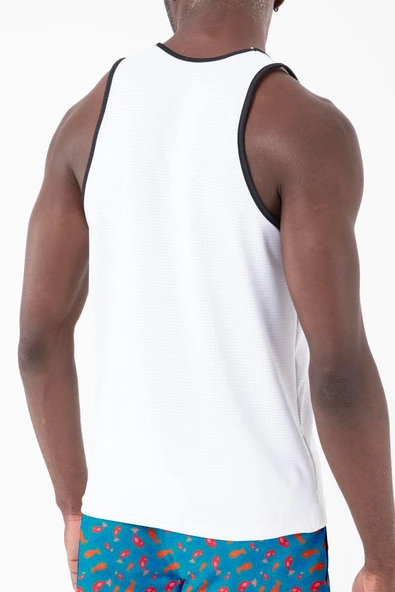 Dijital Baskılı Nefes Alan Clima Control Kumaş Erkek Askılı Plaj Tişört Atlet - MB0389 - 4