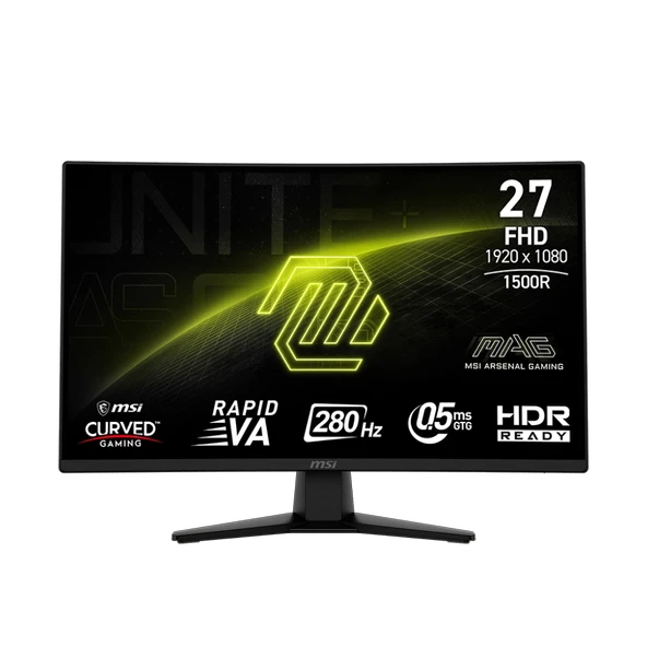 MSI MAG 274CXF 27 inc 280Hz 0.5ms HDMI DP Adaptive-Sync FHD Rapid VA Gaming Monitör