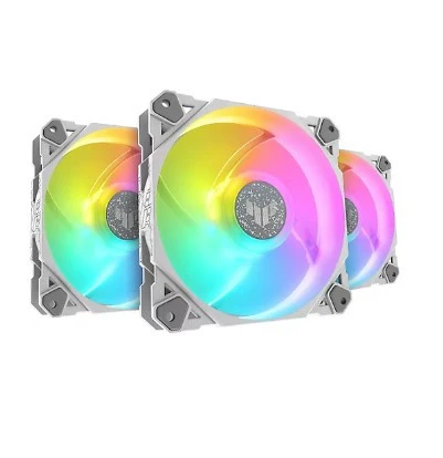 Asus TUF Gaming TF120 Beyaz ARGB 3'lü 12 cm Kasa Fanı