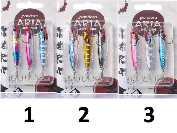 Pandora Aria Jig Coin Suni Yem 3 Lü Set 14 Gr