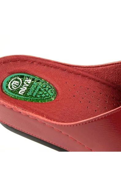 Muya Active 31135-005 Topuk Jelli Anatomik Taban Kadın Terlik Kırmızı 36-40 - 4