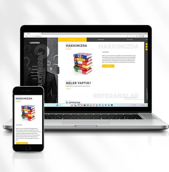 Eğitim Merkezi, Kurs Veya Bireysel Eğitim Hizmetlerinizi Tanıtım Web Sitesi Satılıktır - 2