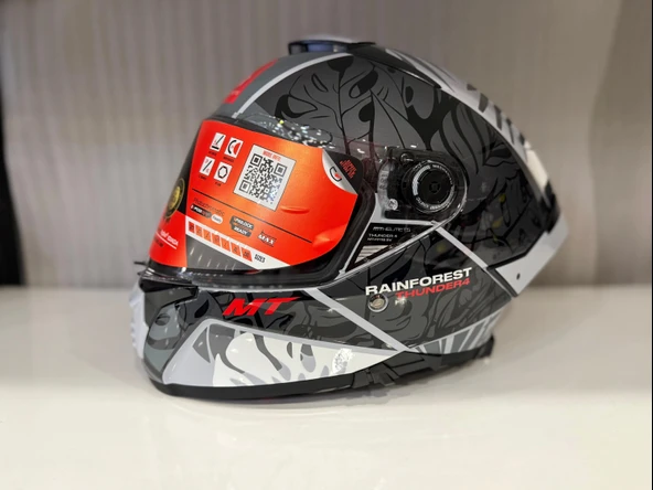 KASK MT THUNDER 4 SV RAINFOREST C2 PARLAK GRİ - 1