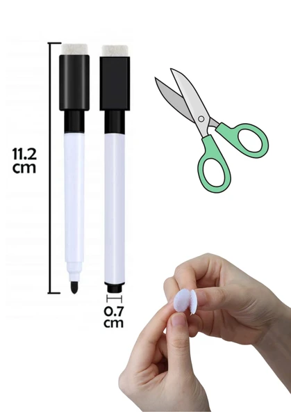 Çocuklara Tuvalet Eğitimi ve Diş Fırçalama Eğitimi YAZ-SİL Kitabı (Cırt Cırtlı) - Resim 7