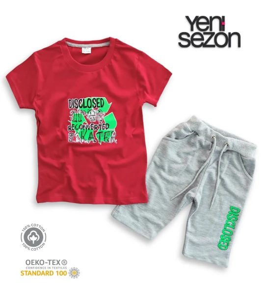 Triliya Pamuklu Unisex Çocuk Kapri Takımı (Cepli & Kordonlu, 3-12 Yaş) TRL-28 - 3