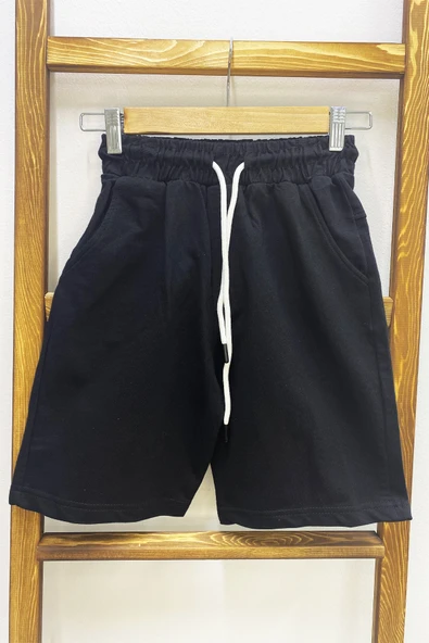 ERKEK ÇOCUK ŞORTLU TAKIM KOLYE HEDİYELİ OVERSİZE KALIP KABARTMA BASKILI E32 - 6