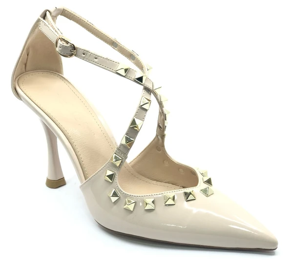 Feles Zımba Detaylı Kadın Topuklu Ayakkabı - Resim 2