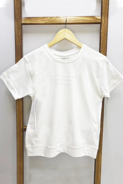 ERKEK ÇOCUK ŞORTLU TAKIM KOLYE HEDİYELİ OVERSİZE KALIP KABARTMA BASKILI E32 - 9