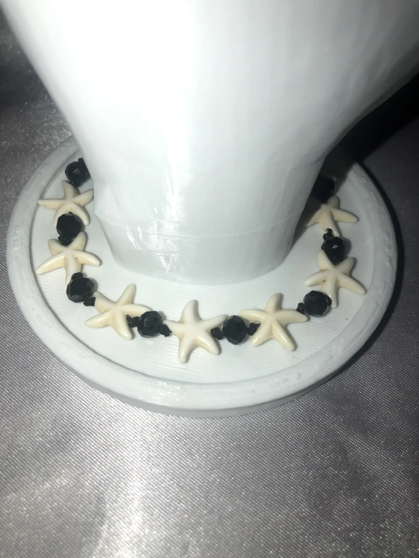 Deniz Yıldızlı Siyah Kristal Boncuklu Bileklik - 3