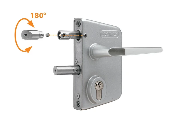 Locinox Yüzeye Monte Kapı Kilidi 60-40mm Alüminyum Kapı Kilidi - 3