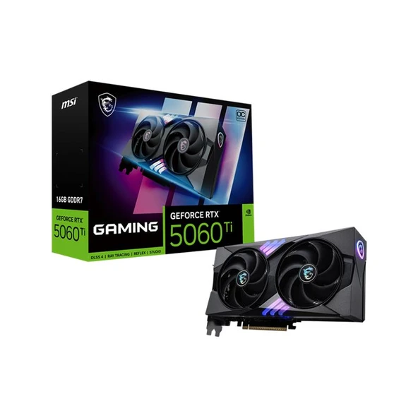 MSI 16GB GEFORCE RTX 5060 TI 16G GAMING OC GDRR7 128bit  PCIE 5.0 1xHDMI 3xDP