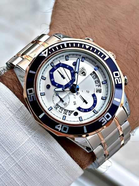 TI-613B TIGER ÇELİK ERKEK SAATİ ürün görseli