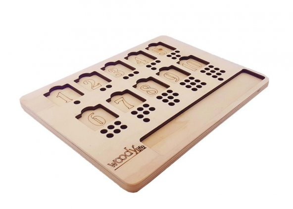 Woodylife Montessori Rakamları Ve Sayıları Öğreniyorum Domino Oyunu Seti - 3
