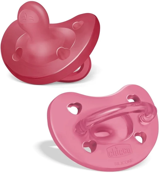 Chicco PhysioForma Soft 2'li Silikon Emzik 16-36 Ay Kız