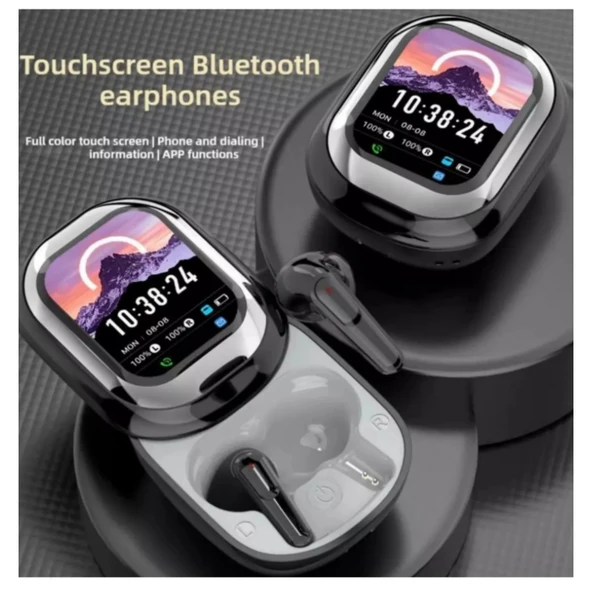 Ozmik SE-ONE Akıllı LED Ekran Renkli Dokunmatik Ekran Kablosuz Bluetooth Kulaklık - Resim 5