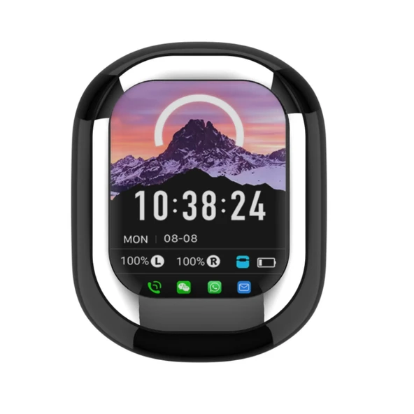 Ozmik SE-ONE Akıllı LED Ekran Renkli Dokunmatik Ekran Kablosuz Bluetooth Kulaklık - Resim 3