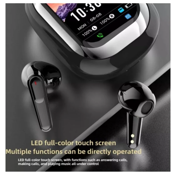 Ozmik SE-ONE Akıllı LED Ekran Renkli Dokunmatik Ekran Kablosuz Bluetooth Kulaklık - Resim 7