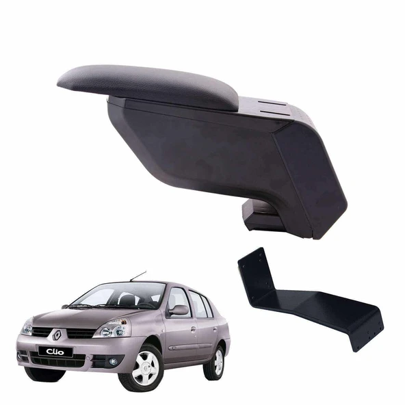 Renault Symbol 2004 Delmesiz Çelik Ayaklı Siyah Kolçak Kol Dayama