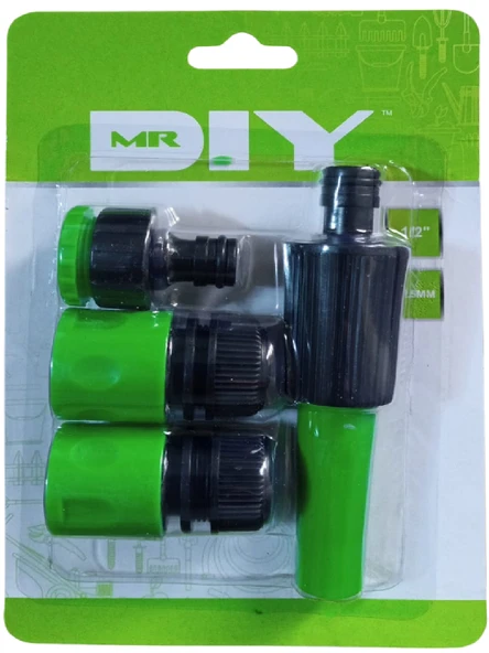 MRDIY Hortum Sulama Başlığı 4'lü Set - Yeşil - 2