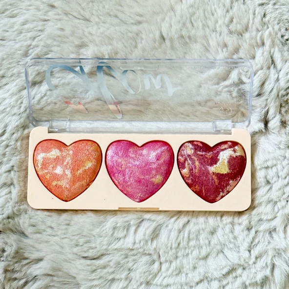 Sudedi Home Kalp Şeklinde Allık ve Highlighter Paleti - 5