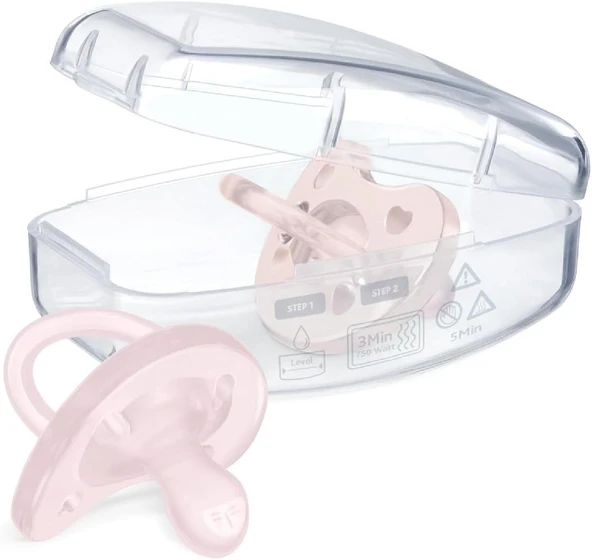 Chicco PhysioForma Soft 2'li Silikon Emzik 2-6 Ay Kız - Resim 6