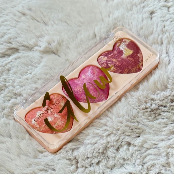 Sudedi Home Kalp Şeklinde Allık ve Highlighter Paleti - 2
