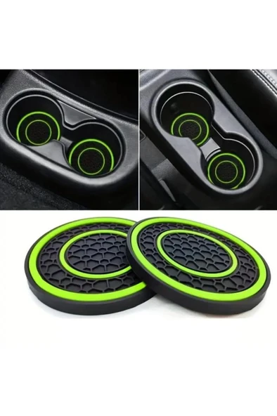 2 Adet Silikon Araç İçi Bardak Tutucu Altlık Kahve Karton Bardak Tutucu Kaymaz Mat Altlığı 7 cm - Resim 6