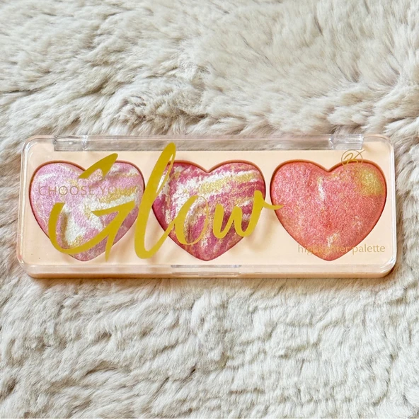Sudedi Home Aşkla Işılda! Kalp Formlu Highlighter & Aydınlatıcı Paleti - 6