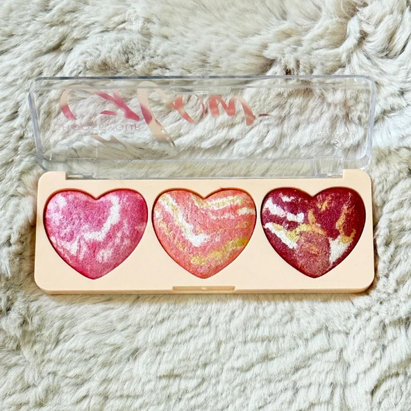 Sudedi Home Romantik Işıltılar Paleti - Kalp Tasarımlı Highlighter Seti - 2