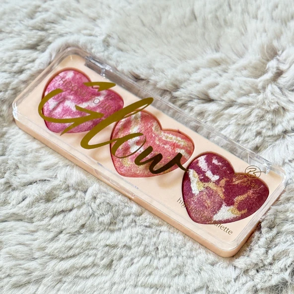 Sudedi Home Romantik Işıltılar Paleti - Kalp Tasarımlı Highlighter Seti - 5