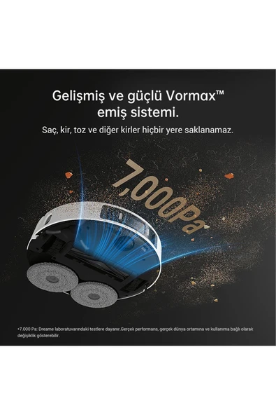L20 Ultra Robot Süpürge Beyaz, Otomatik Paspas Çıkarma Ve Kaldırma, Yıkama Ve Kurutma, 7000pa Emiş - 4