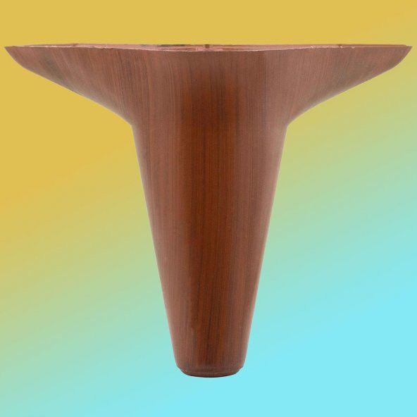 Aspen Lüx Mobilya Kanepe Sehpa Ünite Koltuk Ayağı Ahşap Desenli 12 cm Kahverengi Baza Ayak - 7