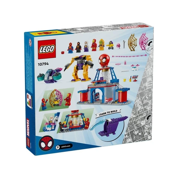 10794 Lego Marvel Spidey - Spidey Takımı Ağ Örücü Karargahı 193 Parça +4 Yaş - Resim 5