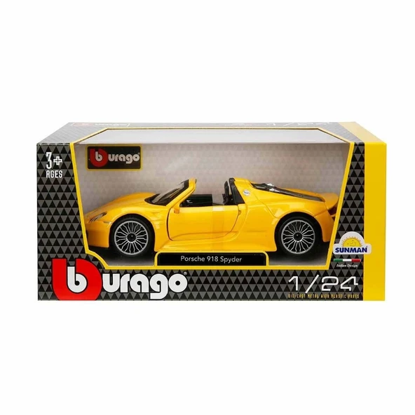 21076  1:24 Porsche 918 Spyder Model Araba -sunman - 2