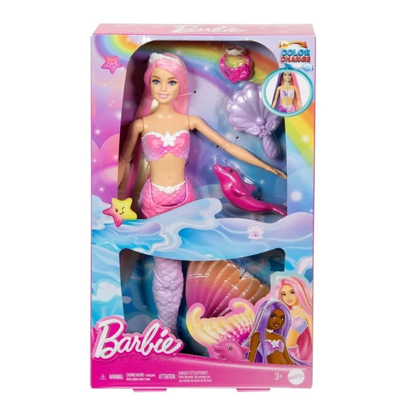 Hrp97 Barbie Renk Değiştiren Deniz Kızı Ve Aksesuarları