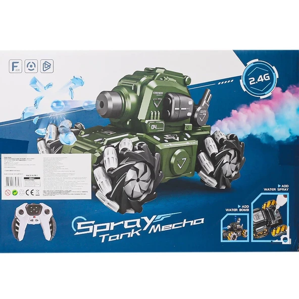 Hd3400 Kumandalı Drift Yapan Su Atan Tank Mecha -gepettoys - 2