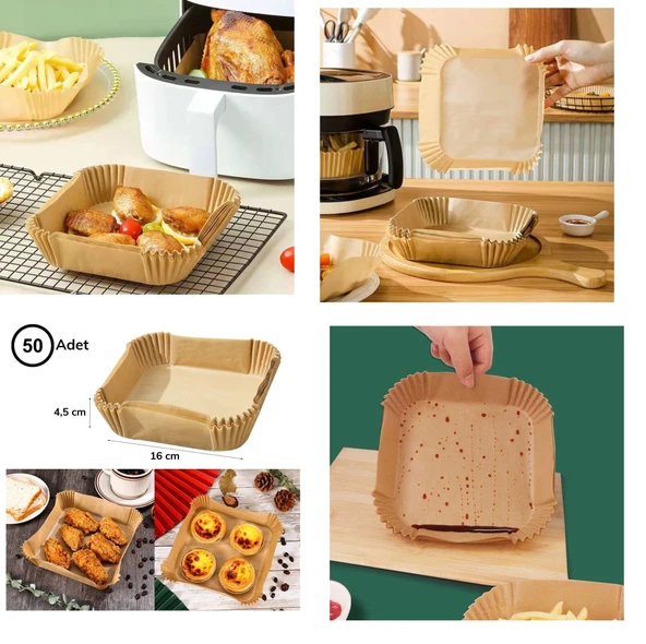 Airfreyer Fritöz Kağıdı Kare Xl / Xxl 100lü - 3
