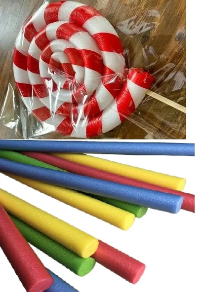3 Adet Renkli Çocuk Aktivite Köpüğü Hayal Gücü Geliştirici Sosis Şekil Yapma Köpüğü  (150 Cm X 6 Cm) - 4