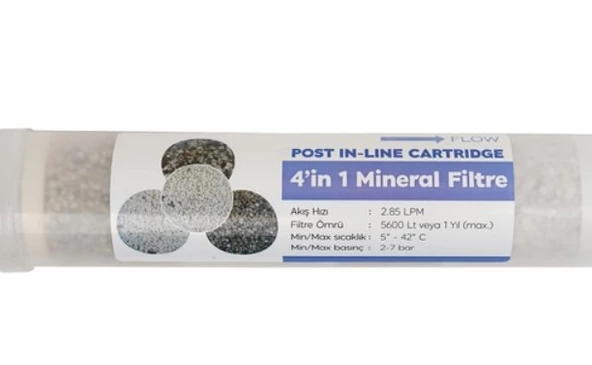 4 Mineral Su Arıtma Filtresi